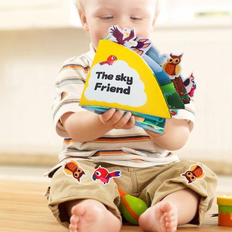 Set de 2 Libro Tela Bebé Educativo Sensorial Lavable Jhn-7