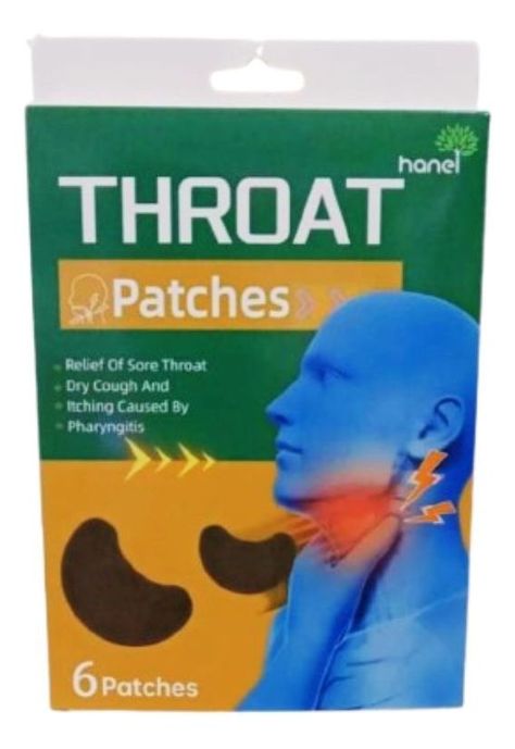 Parches Alivio Garganta Reducir Inflamación 8 Pack Jhn-0