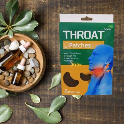 Parches Alivio Garganta Reducir Inflamación 8 Pack Jhn-7