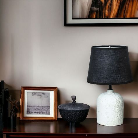 Lámpara Mesa Moderna Decorativa Escritorio Cerámica Jhn-3