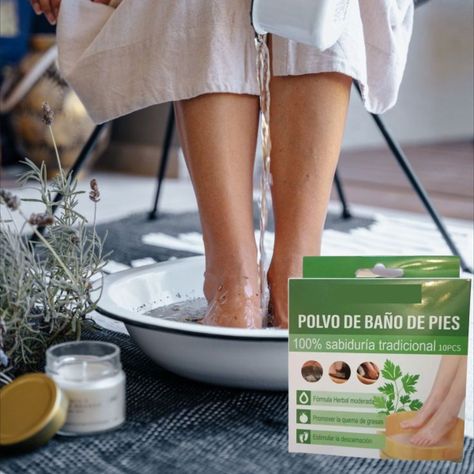 Sobres Sales Baño Polvo Relajación Pies 10 Pack Jhn-7