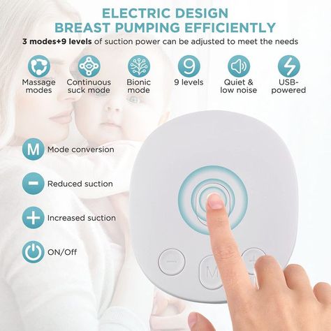 Extractor Leche 9 Modos Biberon Portatil Mama Bebe Lau-5