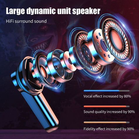 Audifonos Gammer Inalambricos Bluetooth Lau -8