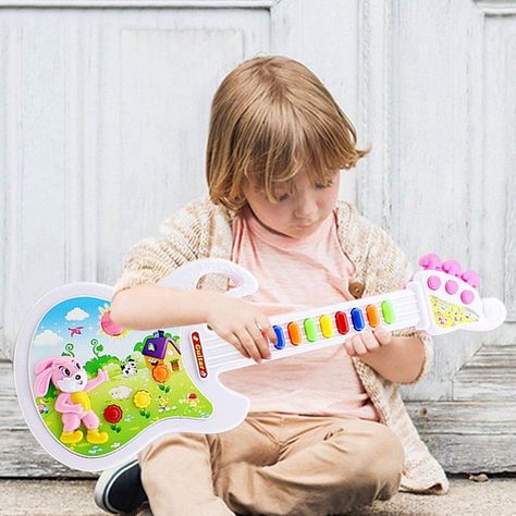 Juguete Guitarra Coloridad Sonido Musical Niño Lau-3