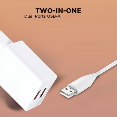 Set 2 Cargadores Cabezal Adaptador USB 2.0A Lau-4