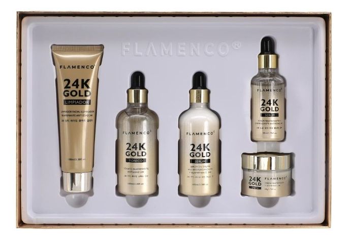 Set 24k Gold Anti Edad Kit SkinCare Línea 24K Gold Jhn-0