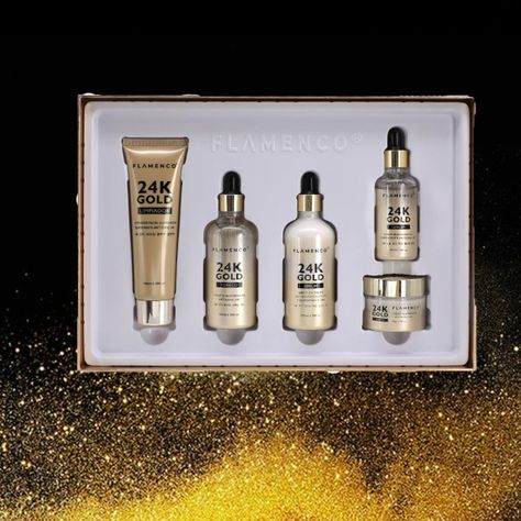 Set 24k Gold Anti Edad Kit SkinCare Línea 24K Gold Jhn-4