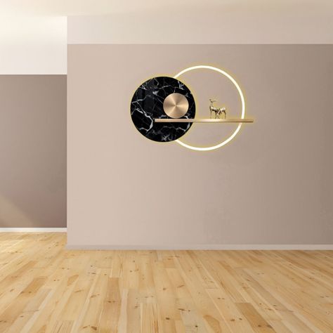 Aplique Pared Creativo Metal 3D LED Decorativo Paisaje Jhn-6