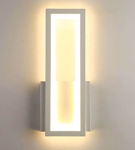 Aplique Lámpara Pared Rectangular Decoración Moderna Jhn-1
