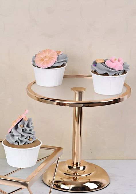Soporte Redondo Postres Mesa Exhibicion Dulces Frutas Lau-1