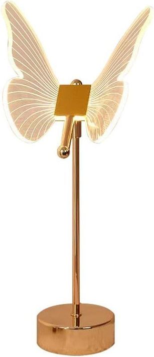 Lampara Portatil Mesa Moderna Mariposa Led USB Lau-1