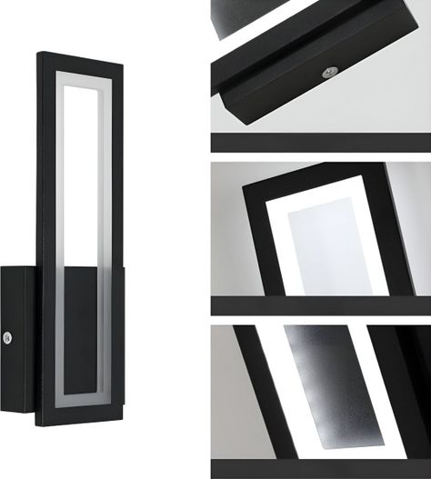 Aplique Lámpara Pared Moderna Rectangular Decoración Jhn-1