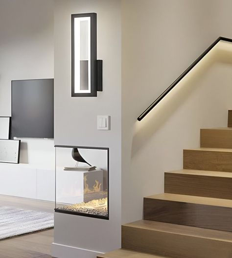 Aplique Lámpara Pared Moderna Rectangular Decoración Jhn-7