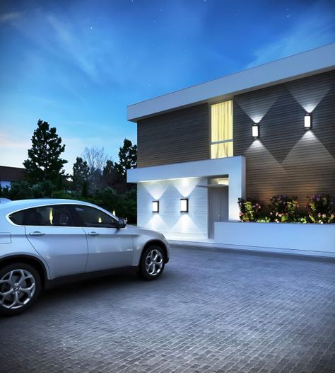 Aplique Decorativo Pared LED Lámpara Negro Moderno Jhn-2