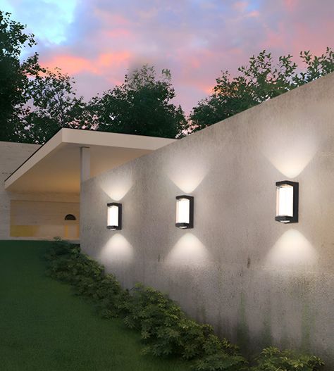 Aplique Decorativo Pared LED Lámpara Negro Moderno Jhn-7
