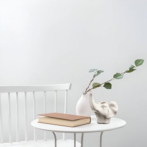 Maceta Cerámica Elefante Blanco Decoración Jhn-3