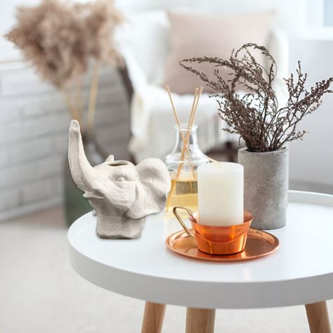 Maceta Cerámica Elefante Blanco Decoración Jhn-6