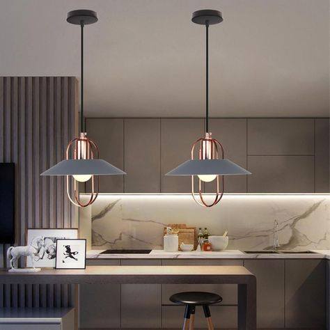 LÁMPARA COLGANTE Estilo Minimalista Moderno Techo Alto-6