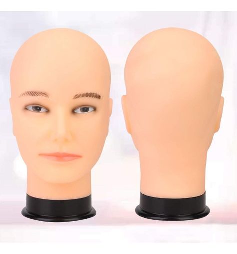 Cabeza Maniquí Calvo Peluca Profesional Jhn-8