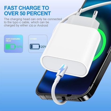Cargador Cable 35W Carga Rapida USB-C Lau-6