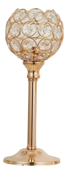 Candelabro Centro Mesa Cristal Soporte Elegante 22cm Jhn-0