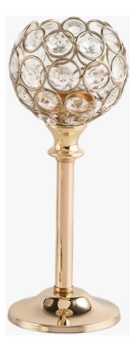Candelabro Centro Mesa Cristal Soporte Elegante 22cm Jhn-1