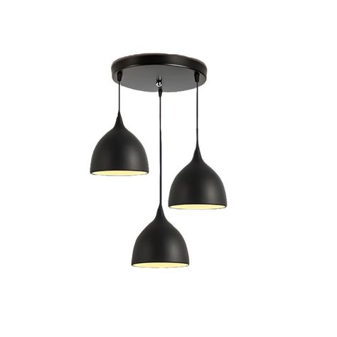 Lampara Colgante Triple Diseño Gota Hogar Comedor Lau-2