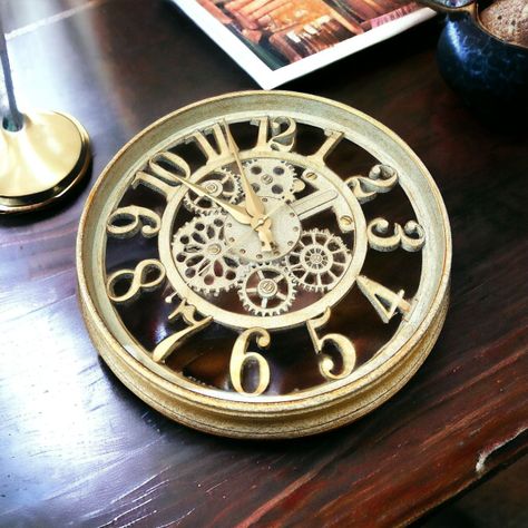 Reloj Pared Engranaje Silencioso Antiguo Decorativo Jhn-7