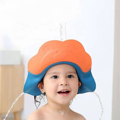 Set 4 Gorro Visera Ducha Silicona Ajustable Baño Bebe Lau-9