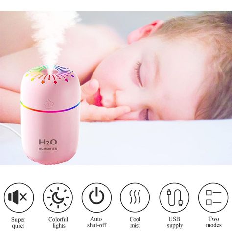 Set 2 Humidificadores Mini Aerosol Portatil Recargable Lau-5