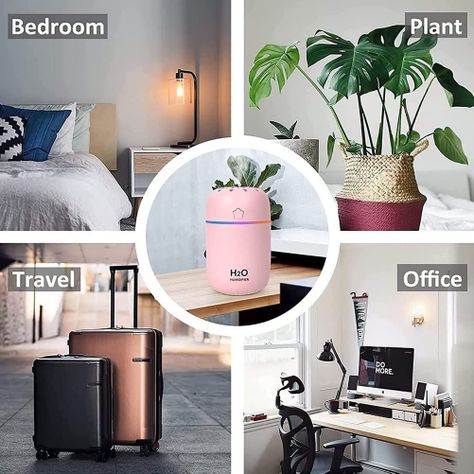 Set 2 Humidificadores Mini Aerosol Portatil Recargable Lau-6