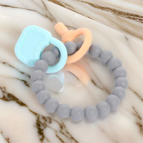 Set de 3 Mordedor Silicona Pulsera Bebé Alivio Encías Jhn-5