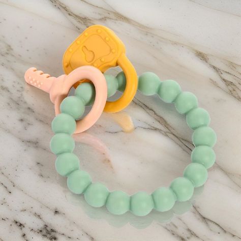 Set de 3 Mordedor Silicona Pulsera Bebé Alivio Encías Jhn-6