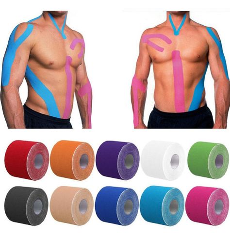 Set 3 Cintas Vendas Tape Kinesiológica Adhesivo Muscular Lau-0
