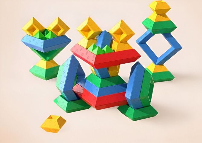 Juguete Construcción Creatividad Educativo Rompecabeza Jhn-4