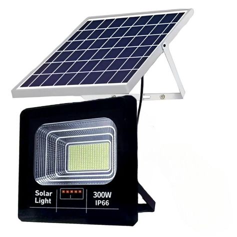 Lampara Solar Reflector 300W Garage Calle Parque Patio Lau-2
