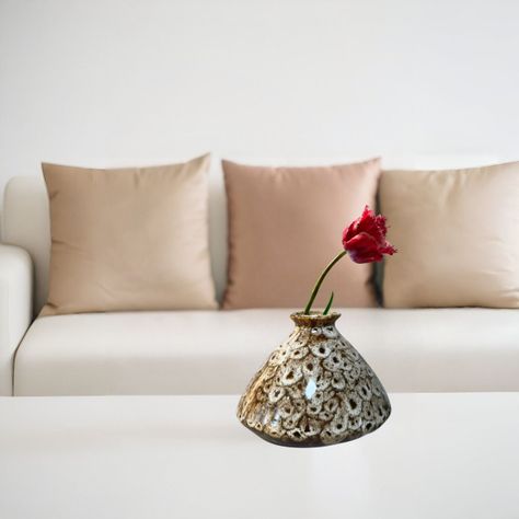 Set 3 Florero Jarrón Mini Floral Decorativo Cerámica Jhn-1