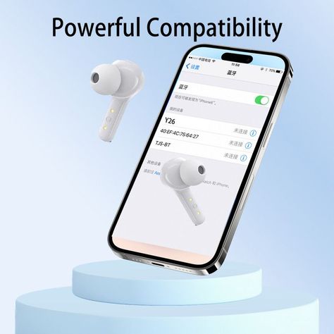 Audifonos Inalambricos Ultra Pods Blanco Bluetooth Lau-7