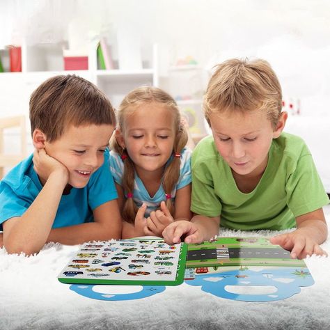 Set 3 Juego Libro Pegatinas Autos Camiones Niños Lau-0