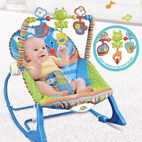 Silla Mecedora Vibracion 3en1 Musical Relajante Bebes Lau-7