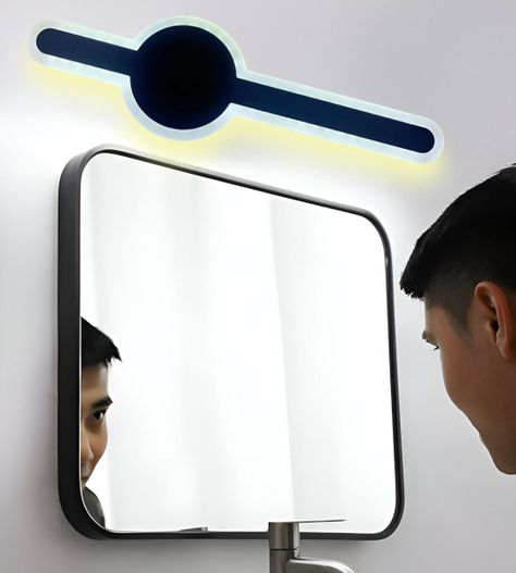 Lámpara Pared Acrílica LED Tipo Espada Negra Decorativa Jhn-4
