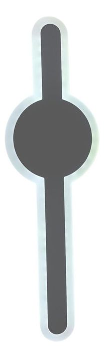 Lámpara Pared Tipo Espada LED Blanco y Gris Decorativa Jhn-0