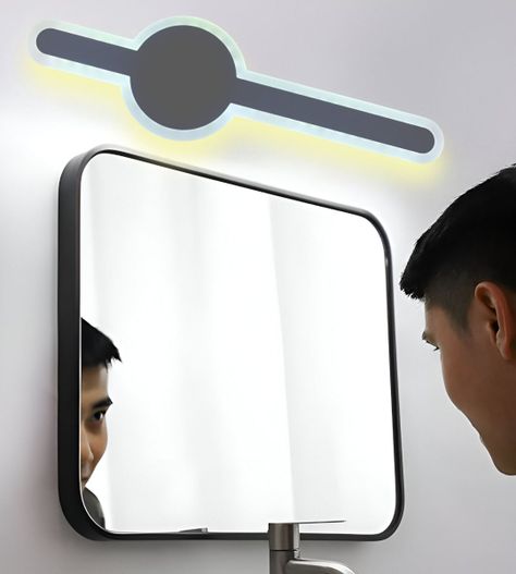 Lámpara Pared Tipo Espada LED Blanco y Gris Decorativa Jhn-3