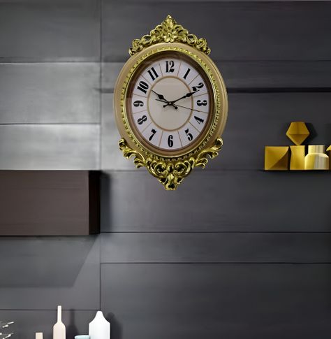 Reloj Pared Decoratiivo Antiguo Metal Elegante Sala Lau-4