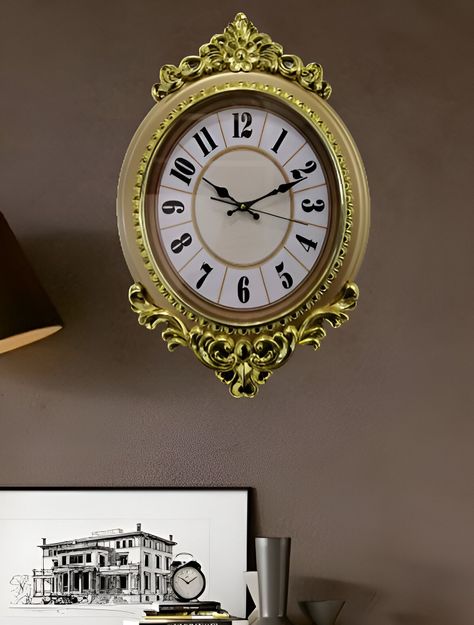 Reloj Pared Decoratiivo Antiguo Metal Elegante Sala Lau-7