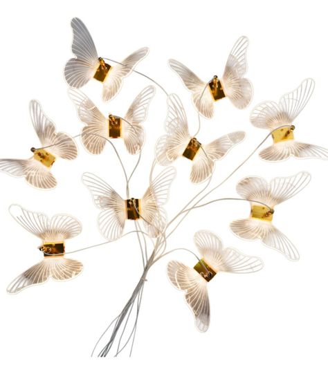 Lámpara Colgante Mariposas Isla Techo Nórdico Decoración Jhn-0