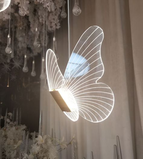 Lámpara Colgante Mariposas Isla Techo Nórdico Decoración Jhn-7