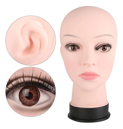 Cabeza Maniquí Profesional Práctica Exhibidor Jhn-4