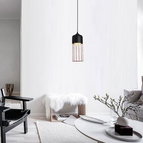 Lámpara Colgante Techo Hierro Forjado Oro Negro Moderna Jhn-1