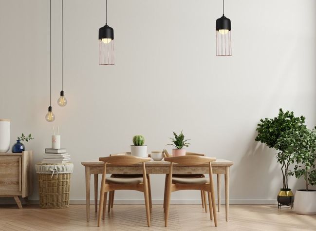 Lámpara Colgante Techo Hierro Forjado Oro Negro Moderna Jhn-6